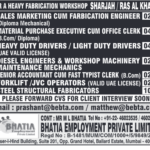 Sharjah Jobs 2025, Ras Al Khaimah Fabrication Jobs, UAE Driver Jobs, Mechanical Engineer UAE, Steel Fabricator Gulf, Heavy Duty Driver UAE, Diesel Mechanic UAE, JCB Operator Jobs, Bhatia Employment Jobs, UAE Workshop Careersgcc, jobs, gccjobs,nas4gulf, nas4gulfjobs,assignment, assignments, abroad, times, assignmentabroadtimes,latestjobs,gulfjobs,saudijobs,qatarjobs,dubaijobs,omanjobs,bahrainjobs,kuwaitjobs, Today Assignment Abroad Times, assignmentgulftimes, Assignments Gulf Times, assignmentsgulftimes,