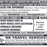 ksa jobs, uae jobs, qa qc supervisor, auto electrician jobs, adnoc project, gulf jobs, hydraulic mechanic, radiator technician, construction jobs, overseas jobs, mumbai recruitment, rk travel services,gcc, jobs, gccjobs,nas4gulf, nas4gulfjobs,assignment, assignments, abroad, times, assignmentabroadtimes,latestjobs,gulfjobs,saudijobs,qatarjobs,dubaijobs,omanjobs,bahrainjobs,kuwaitjobs, Today Assignment Abroad Times, assignmentgulftimes, Assignments Gulf Times, assignmentsgulftimes,