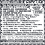 Urgent NBTC UAE Jobs for ADNOC Project | Walk-in Interviews Mumbai - June 6th