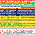Urgent HVAC & Control Technician Jobs in Saudi Arabia (Long Term Project) – ITL Recruitment