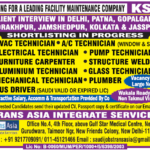 🚨 KSA Facility Maintenance Jobs 2024: Major Hiring for Technicians, Carpenters & Drivers! Client Interviews Across India 🇮🇳