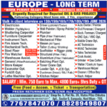 Europe Long Term Oil & Gas Project Jobs 2026 | Walk-in Interview in Mumbai by AL-ALFANAR