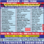 Urgent Europe Long-Term Oil & Gas Jobs 2026 | Walk-in Interviews Navi Mumbai