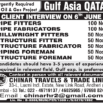 Urgently Required: Oil & Gas Jobs in Qatar – Client Interviews on June 6th | Pipe Fitters, Fabricators & More!