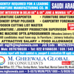 Urgent Furniture Manufacturing Jobs in Saudi Arabia 🇸🇦 | Client Interviews in Delhi & Mumbai