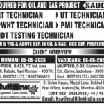 Saudi Arabia Oil & Gas Project Jobs 🇸🇦 | Walk-in Interviews for NDT Technicians & More