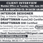 Client Interview: Interior Designer & Draftsman Jobs in Saudi Arabia | Mumbai 2026