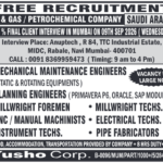 Free Recruitment: Oil & Gas / Petrochemical Jobs in Saudi Arabia – Final Interviews Mumbai (09th Sept 2026)