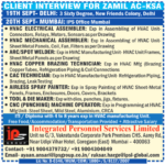 Client Interview for Zamil AC, KSA | HVAC Jobs in Saudi Arabia | Integrated Personnel Services