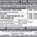 Urgent Walk-in Interviews for Russia: Pipe Fabricators & Welders Needed in Mumbai (Sept 25-26)