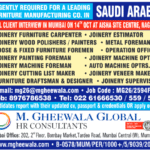 Urgent Recruitment: Furniture Manufacturing Jobs in Saudi Arabia – Final Client Interview in Mumbai!