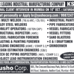 Urgent KSA Jobs: Final Client Interview for Yushocorp Industrial Manufacturing in Mumbai – Apply Now!